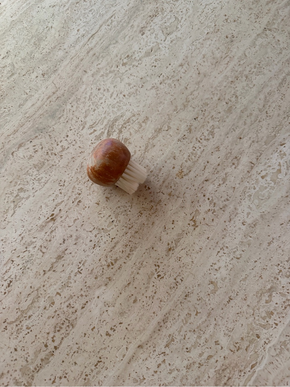 Vintage Wooden Mushroom Scrub Brush